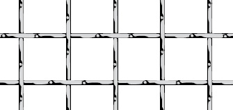 Wellengitter aus Edelstahl 1.4301 | Maschenweite: 15 x 15 mm | Drahtstärke: 2 mm | 1000 x 2000 mm | Durchlass 78%