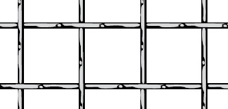Wellengitter aus Stahl blank | Maschenweite: 20 x 20 mm | Drahtstärke: 3 mm | 1000 x 2000 mm | Durchlass 75%