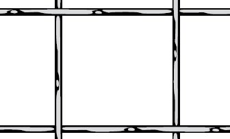 Wellengitter aus Stahl blank | Maschenweite: 40 x 40 mm | Drahtstärke: 4 mm | 1000 x 2000 mm | Durchlass 83%