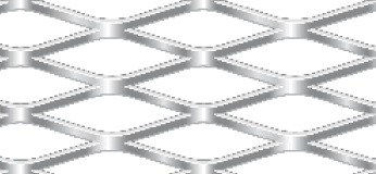 Streckgitter aus Stahl blank | 1250 x 2500 mm | Rhombusmasche | 42 x 13 x 3 x 2 | Durchlass 54%