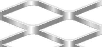 Streckgitter aus Stahl blank | 1250 x 2500 mm | Rhombusmasche | 62 x 25 x 5 x 3 | Durchlass 61%